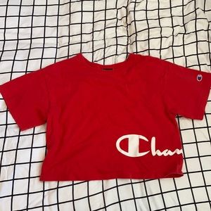Red Champion crop top!!!!
